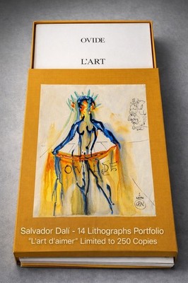 Salvador Dalí - 14 x Litographien in Mappe L'art d'aimer Limitiert auf 250 Stück