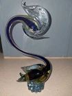 Vintage Murano Glass Duck. Hand Blown. Made In Murano Italy
