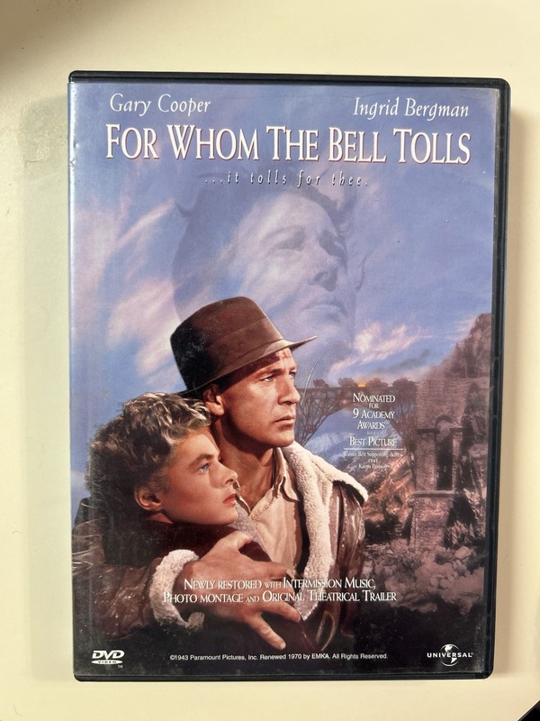 For Whom the Bell Tolls (DVD, 1943)