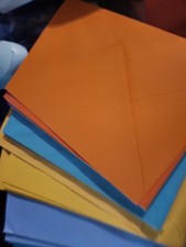 50 HALLMARK GREETING CARD ENVELOPES New 8.25 X 6.75 inches Mix Colors