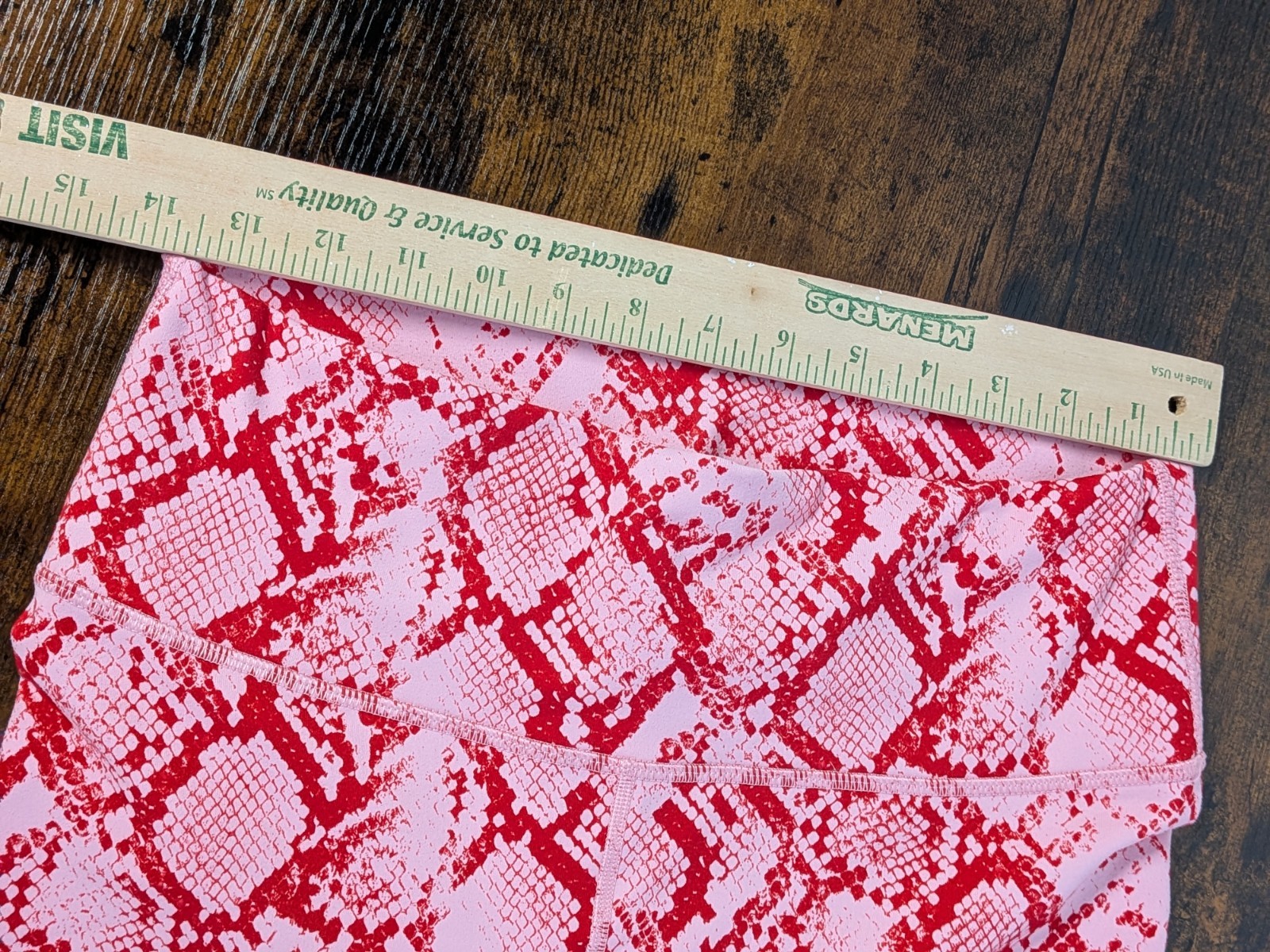 FABLETICS Red Pink Snake Python Define Powerhold … - image 6