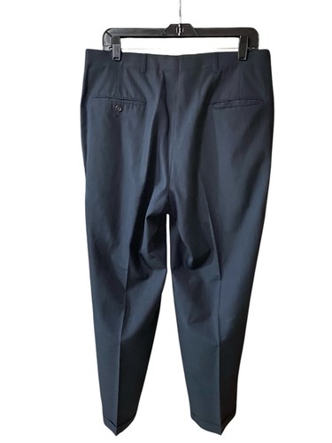 Christian Dior Vintage Men's 41S Blazer 34x30 Pants Navy Blue Pinstripe Suit - Picture 6 of 10