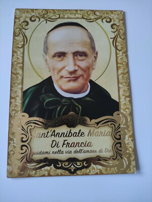 Heiliger Hannibal Maria von Frankreich mit Gebet Heiliger Holy Card
