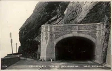 RPPC Penmaenmawr WALES Penmaenbach Tunnel Real Photo Postcard