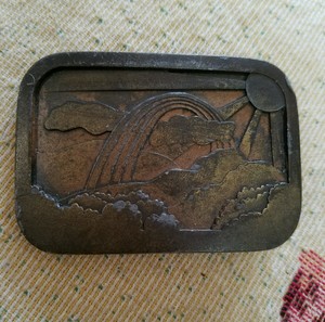 rainbow belt buckle