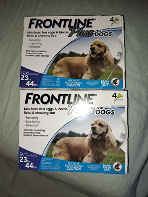 Frontline Plus for Dogs 8-Doses Dog 23-44 lbs