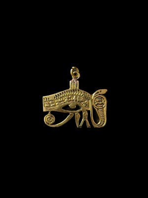 Ägyptisches Auge des Horus mit Kobra Göttin, Spritiual Anhänger zum Schutz