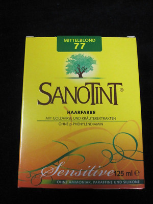 SANOTINT Sensitive Haarfarbe Nr. 77 Mittelblond NEU OVP  Schönenberger