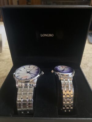 Longbo Stainless Steel His & Hers Watch Set NEW Never Worn  display picture 1