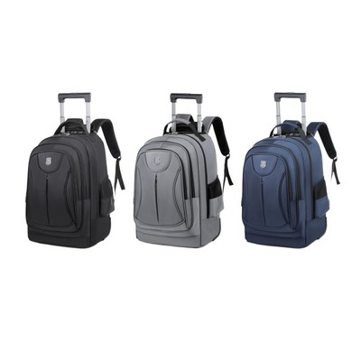 Rolling Backpack Große Kapazität Tasche Computer Rucksack für Übernachtung