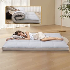 SUNYRISY Japanese Floor Mattress Futon Mattress 2.5" / 4" Thicken Tatami Mat Pad