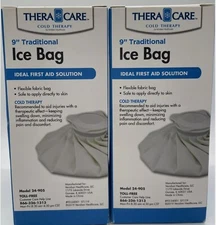 Lot Of 2 - Thera-Care Cold Therapy Traditional Flexible 9" Fabric Ice Bag