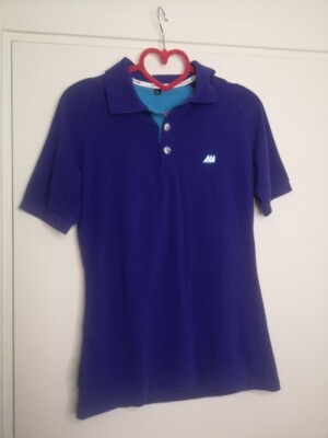 Skogstad Norway Blue Polo Shirt Ski/Sports/sailing blue size small 