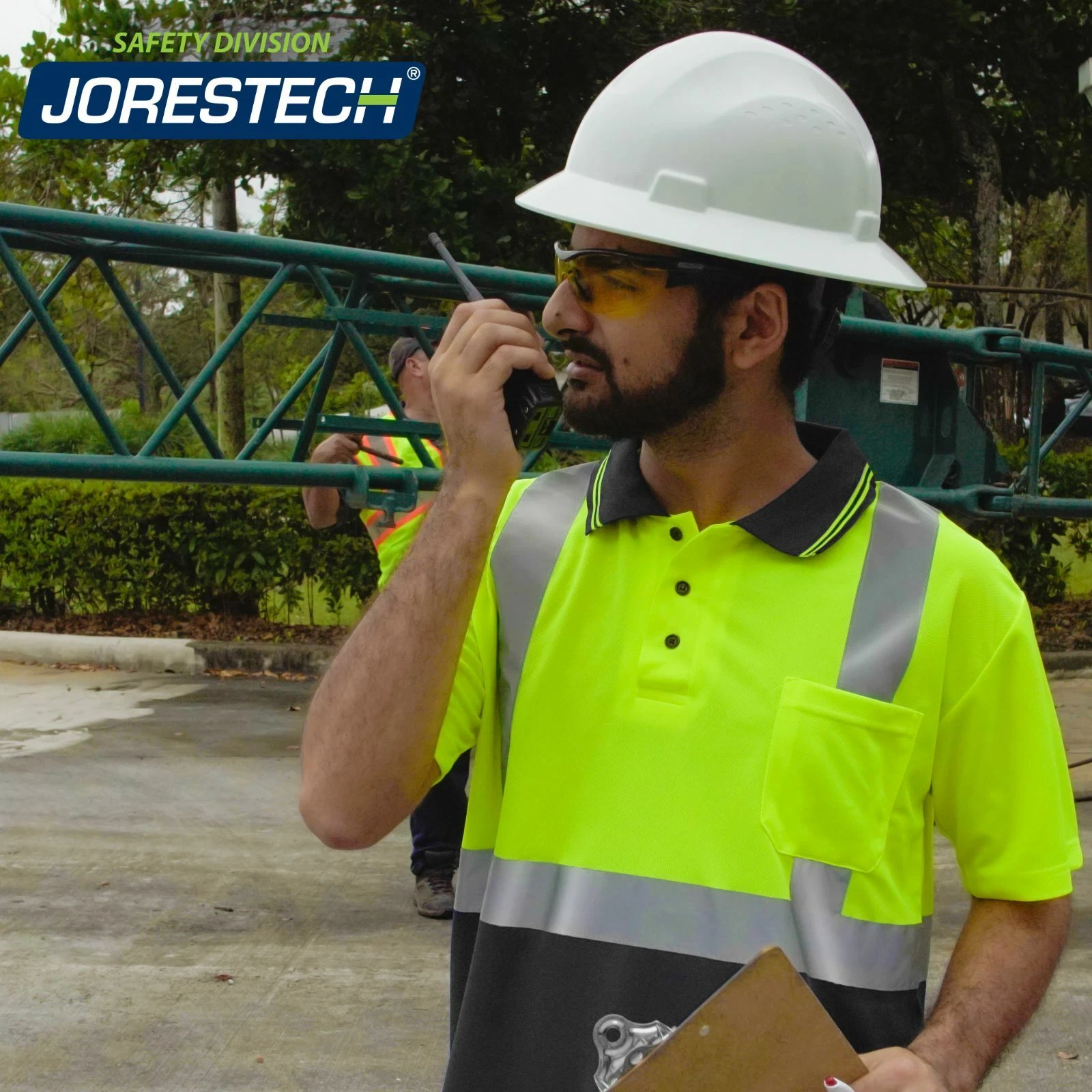 Printed NEW JORESTECH ANSI/ISEA Class 2 Safety Reflective Quick-Dry Polo Shirts image 7
