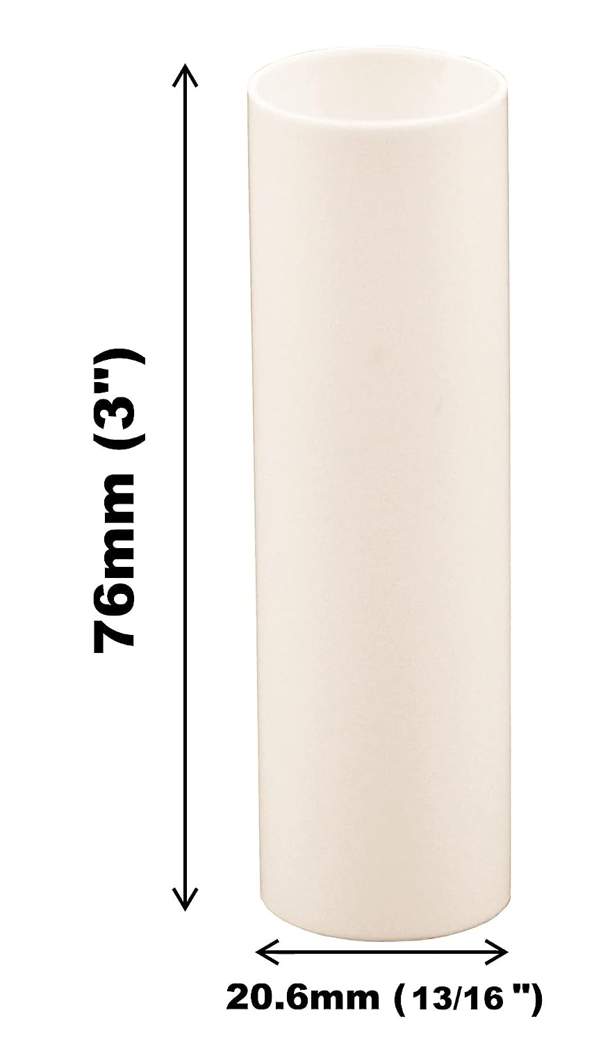 3 Inch Tall Cream Plastic Candle Cover Sleeves Chandelier Socket Covers