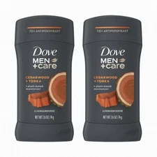 Dove Men + Care Cedarwood and Tonka Antiperspirant Stick - 2.6 oz - 2 Pack
