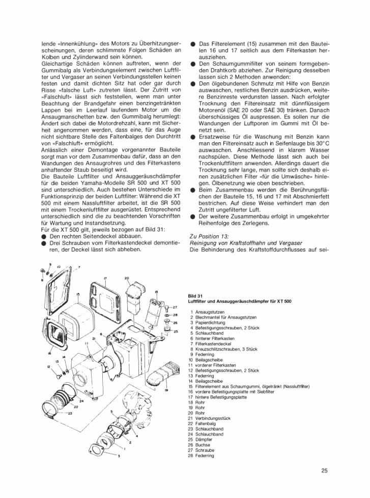 Thumbnail - Yamaha Xt 500 (79>) Reparaturanleitung Bucheli 5065