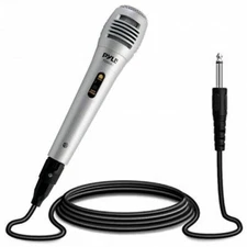 Pyle PDMIK1 Dynamic Microphone, Professional Moving Coil Handheld Mic XLR Cable