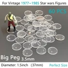 60X STAR WARS ACTION FIGURE DISPLAY STAND FOR VINTAGE FIGURES CLEAR 1.5''