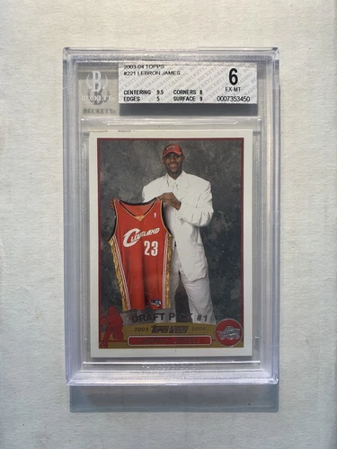2003 Topps Lebron James BGS 6