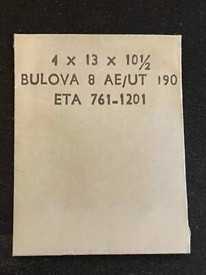 Alloy Mainspring for ETA 761, 1201, Unitas 190, Bulova 8AE