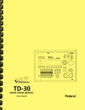 Roland TD-30 Drum Sound Module 4-in-1 Owner's Manual