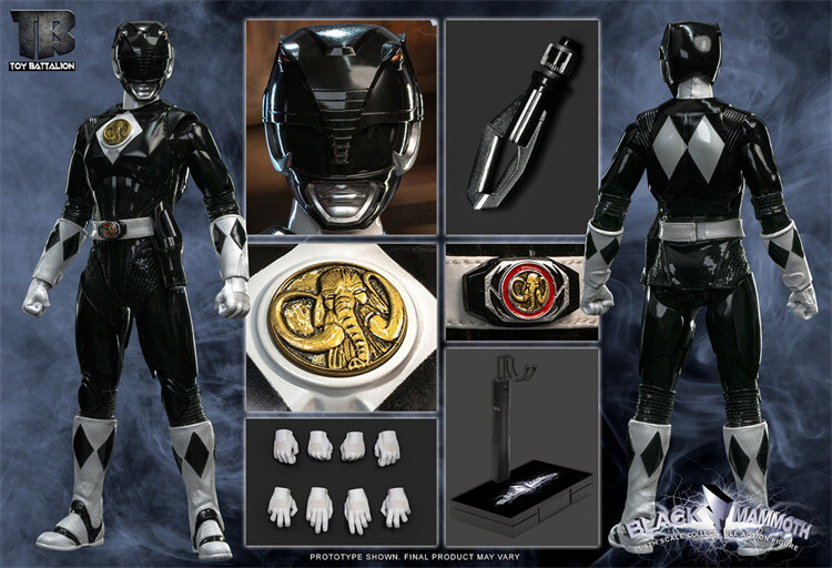 TOYS BATTALION Black ranger Black Mammoth 1/6 Action Figure Model