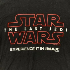 Star Wars The Last Jedi Men’s Movie PROMO Exclusive IMAX Experience • Medium