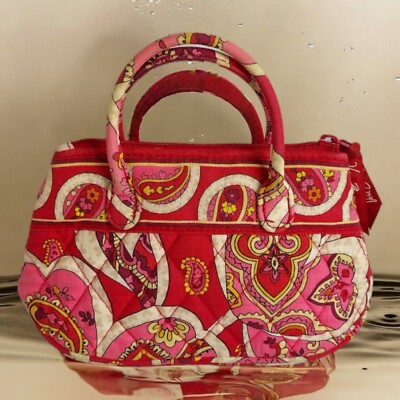 vera bradley Mini Evening Money Hand Purse Zip Up Style Fashion