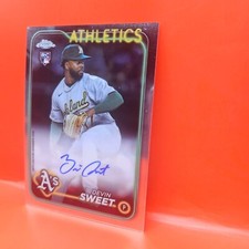 2024 TOPPS CHROME UPDATE #RA-DS DEVIN SWEET (RC) AUTO OAKLAND A'S