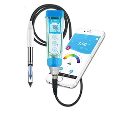 PH60Z-MT Smart Handheld Ph Meter Tester Kit with Labsen 765 Ph/Temp. Blade Spear