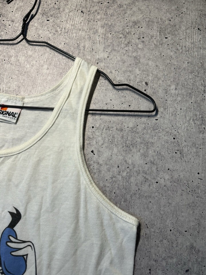 Vintage 80s Donald Duck Walt Disney World Made In Usa Single Stich Tank