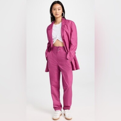 Isabel Marant Fynezia Unstructured Relaxed Cotton Blazer Women 36 US 4 New