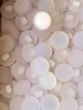 SIZE 18L - 7/16", DULL SHANK BUTTON, WHITE, 1 GROSS, MATTE FINISH, FREE SHIPPING
