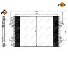 Condenser, Air Conditioning Easy Fit NRF 35634 for Renault