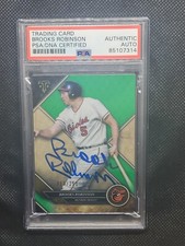 2017 Triple Threads Brooks Robinson Green Refractor On-Card Auto /250 PSA Authen