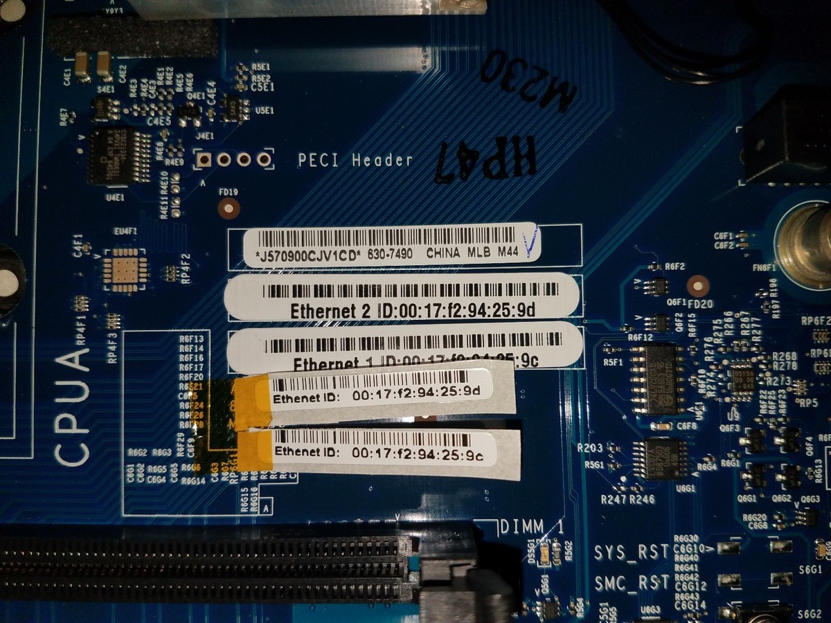 APPLE 630-7490 820-2006A MOTHERBOARD APPLE4 CORE INTELXSERVE / FDB