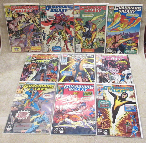 GUARDIANS OF THE GALAXY Comic lot: #s 1,2,3,4,5,6,7,8,9,11 (Marvel ...
