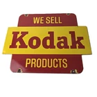 Vintage Kodak Camera Sign - Sales & Photos Film Develop Gas Pump Porcelain Sign