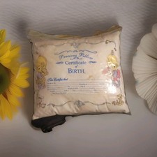 Baby Birth Announcement PRECIOUS Moments Pillow Keepsake