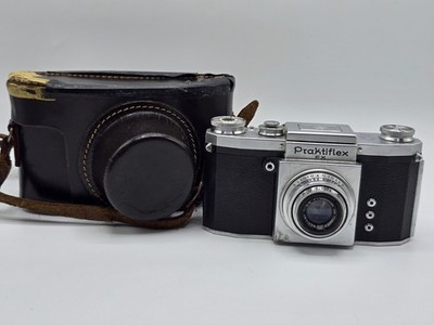 Vintage Praktiflex FX 35mm SLR Camera w/ Prakticar 50mm f/2.9 Lens East Germany