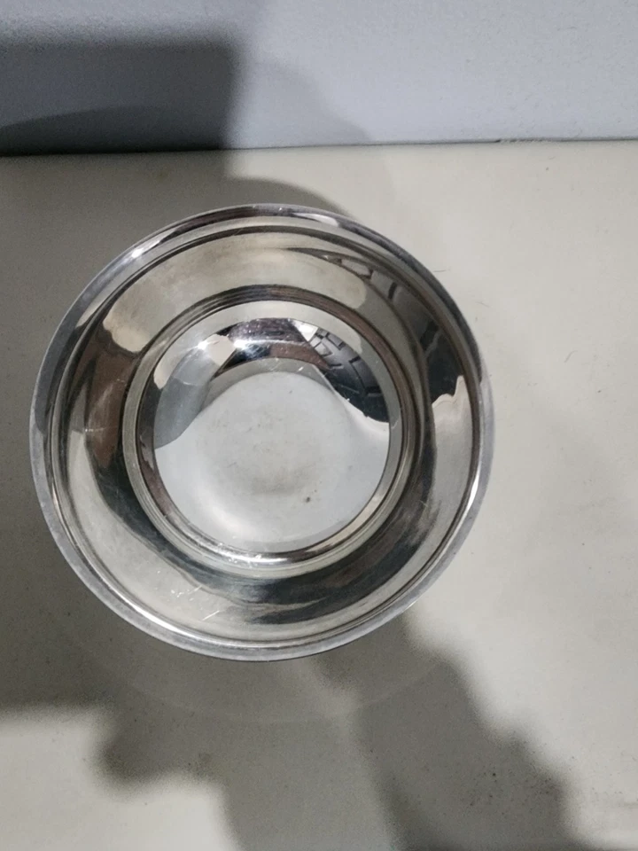 Винтажная посеребренная сервировочная чаша WM Rogers Paul Revere репродукция 4 дюйма на ножках - Изображение 4 из 4