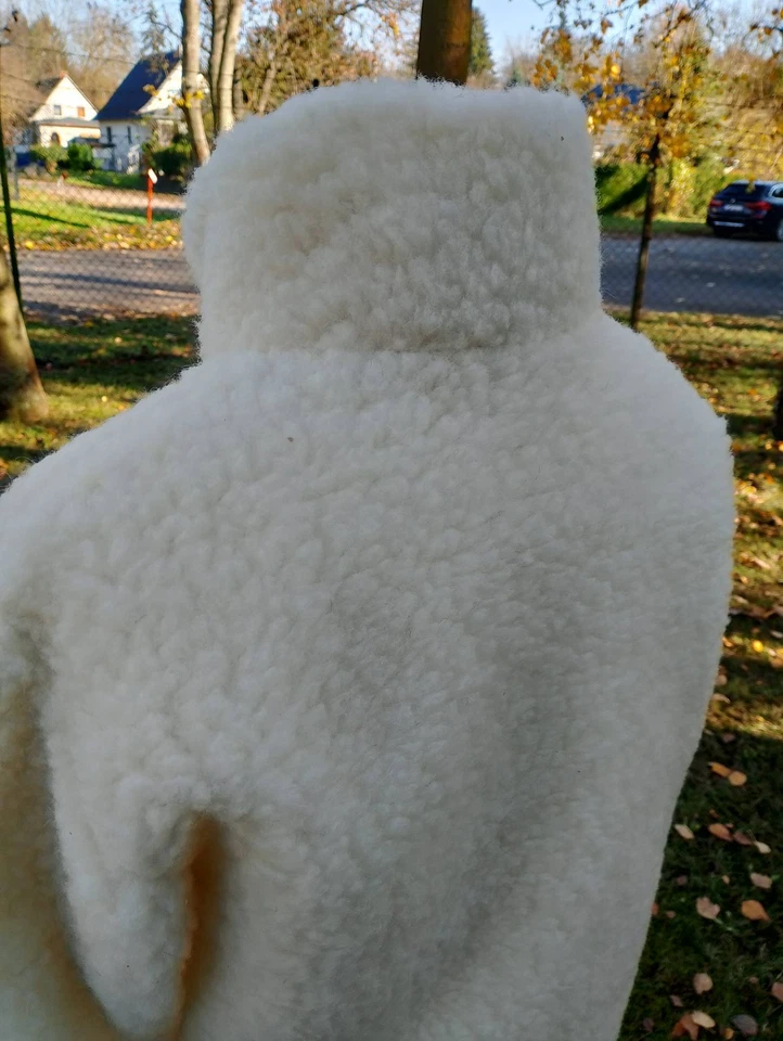 Wolljacke MERINO Schurwolle 100% Merinowolle - Weiß - Bild 3 von 4