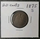 1875 S 20c Seated Liberty Silver Twenty-Cent Piece