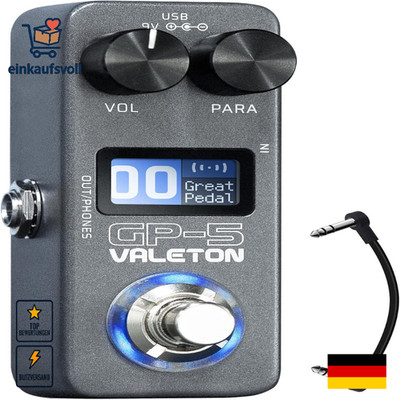 VALETON Multi-Effekt Prozessor & NAM/IR Loader Pedal Super Compact GP-5
