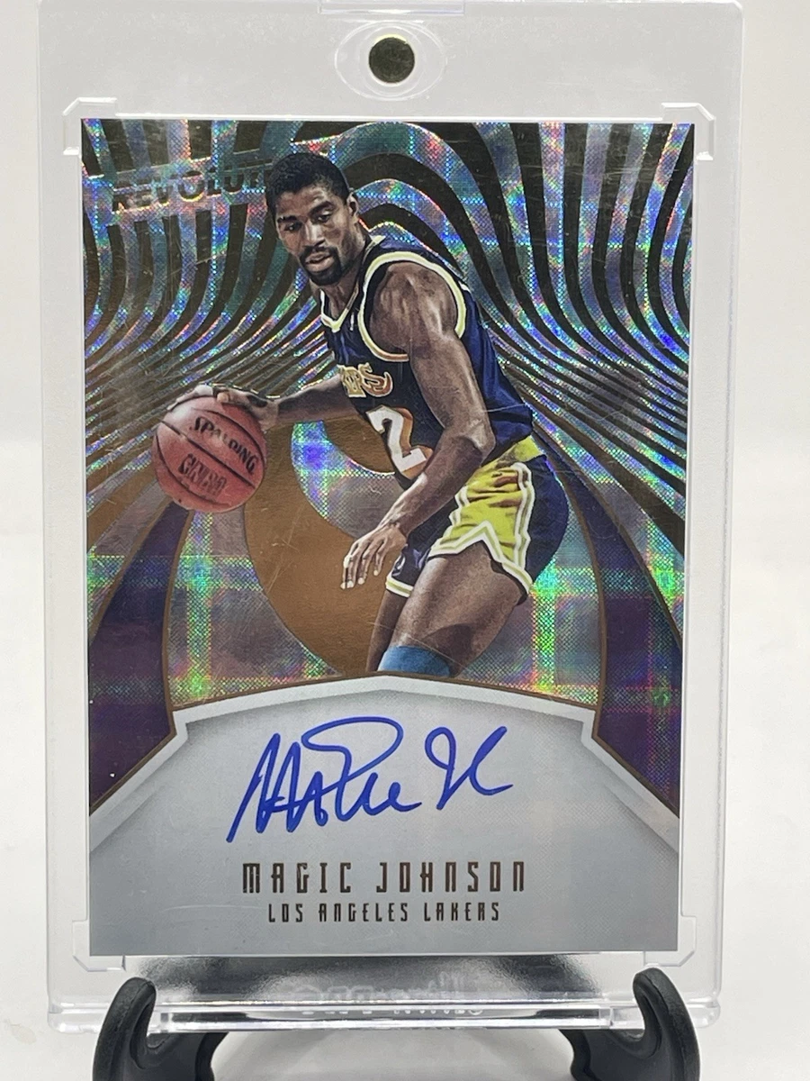 Panini Magic Johnson Basketball Autographed Sports Trading Cards