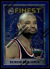 1995-96 Topps Finest W/ Peel Benoit Benjamin Vancouver Grizzlies #93