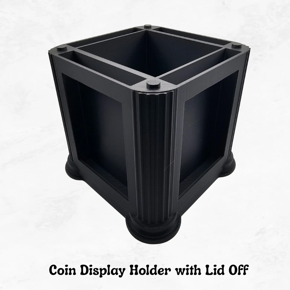 Sackable Coin Slab Display Storage for NGC PCGS ANACS CAC with Lid - Black - Image 3 of 4