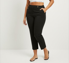 Calvin Klein Plus Sizes Women's Size 14W Elegant Black Cropped Pant