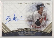 2018 Topps Tier One Talent 160/295 Bradley Zimmer #TTA-BZ Auto 1q7